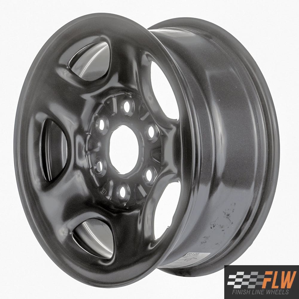 GMC Sierra 1999, 2000, 2001, 2002, 2003, 2004, 2005, 2006, 2007, Original OEM Steel Rim Size 16x6.5 S.05128.BLK