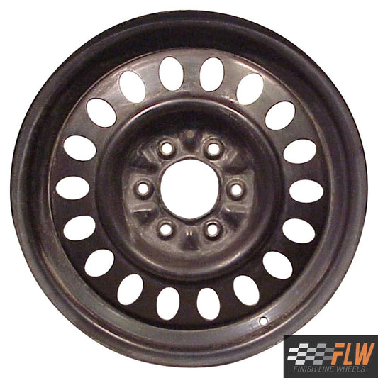 Chevrolet Trailblazer 2002, 2003, 2004, 2005, 2006, 2007, 2008, 2009, Original OEM Steel Rim Size 17x7 S.05134.BLK