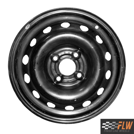 Chevrolet Aveo 2005, 2006, 2007, 2008, 2009, 2010, 2011, Original OEM Steel Rim Size 14x5.5 S.06586.BLK