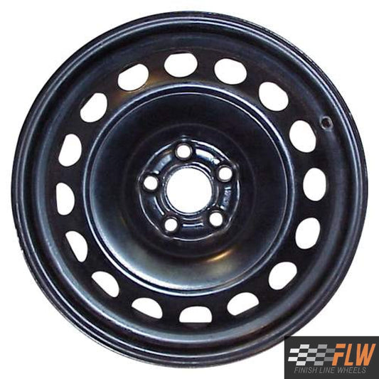 Audi TTQuattro 2000, 2001, 2002, 2003, 2004, 2005, 2006, Original OEM Steel Rim Size 16x6 S.58736.BLK