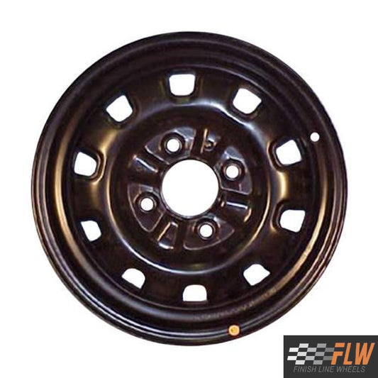 Hyundai Elantra 1992, 1993, 1994, 1995, 1996, 1997, 1998, 1999, 2000, Original OEM Steel Rim Size 14x5.5 S.70645.BLK