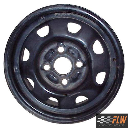 Hyundai Accent 2000, 2001, 2002, 2003, Original OEM Steel Rim Size 13x5 S.70682.BLK